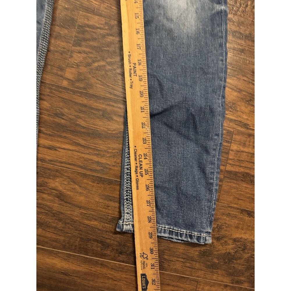 BKE Alec Jeans Mens 30R* Straight Leg Buckle Faded Medium Wash Denim Casual - Picture 8 of 9